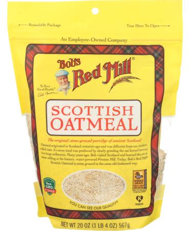 Bob's Red Mill Scottish Oatmeal, 20 Oz 1.25 Pound (Pack of 1) Resealable
