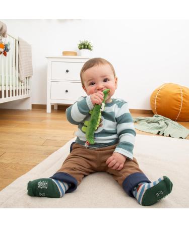 SIGIKID 41178 Rattle Crocodile | Red Stars Baby Toy for Boys & Girls | Recommended from Birth | International Shipping Available - Buy Online on SooperMarket.com