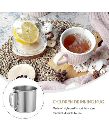 VORCOOL Kids Stainless Steel Mug 3Pcs - Extra Small Tea Coffee Camping Mugs for Unbreakable Milk Drinking - Buy Online on SooperMarket.com