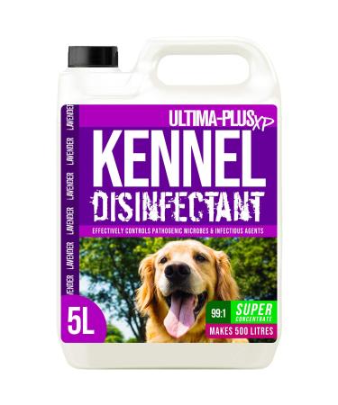 ULTIMA-PLUS XP Kennel Kleen - Disinfectant Cleaner Sanitiser Deodoriser Concentrated For use in Kennels Catteries Hatches and More! Lavender Fragrance 5 L 5 count (Pack of 1)