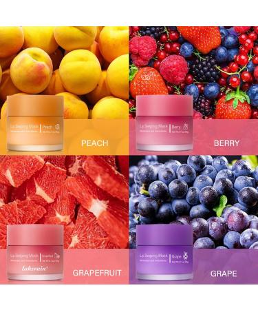 Nourshing Berry Lip Mask Lip Sleeping Mask Strawberry Lip Balm for Fades Lip Lines Overnight Lip Care Lip Balms for Dry Chapped Peeling Cracked Lips Dark Lips Care 20g Berry 20g - Buy Online on SooperMarket.com