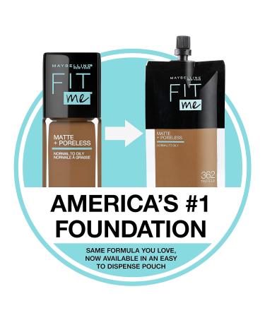 Maybelline Fit Me Matte + Poreless Liquid Foundation Makeup 112 Natural Ivory 1 Fl Oz x 2 - Pack of 2 | Oil-Free Formula - Buy Online on SooperMarket.com