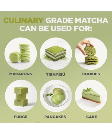 Japanese Organic Matcha Green Tea Powder - Culinary Grade 200g | Uji Kyoto Tea for Cooking, Baking & Smoothies | Vegan & Vegetarian Friendly - Buy Online on SooperMarket.com