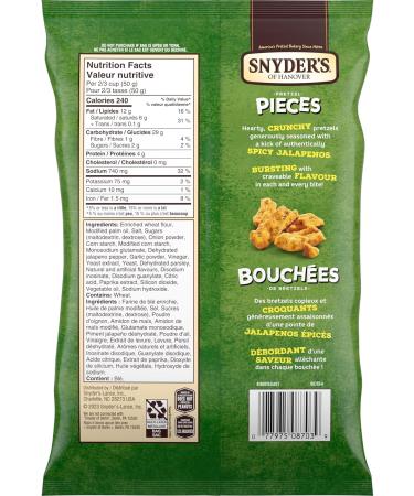Snyder's Pretzel Pieces Jalapeno 240.00 g (Pack of 1) Pretzel Pieces - Jalapeno - Buy Online on SooperMarket.com