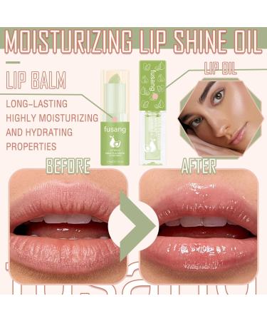 2PCS Color Changing Lipstick & Lip Oil Set | Hydrating Long-Lasting Plumping Gloss | Moisturizing Non-Sticky Tinted Lip Balm - Perfect for All Skin Tones - Buy Online on SooperMarket.com