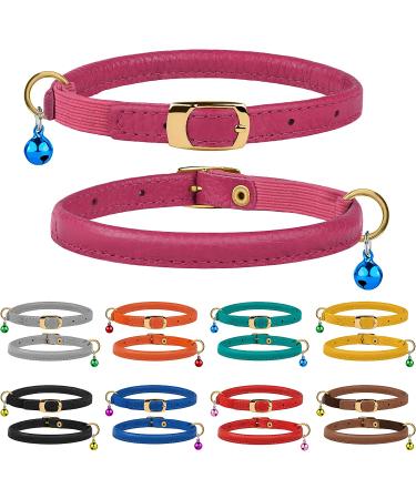 Murom Rolled Leather Cat Collar - Adjustable Safety Collar for Cats - Various Colors Available - Buy Online on SooperMarket.com