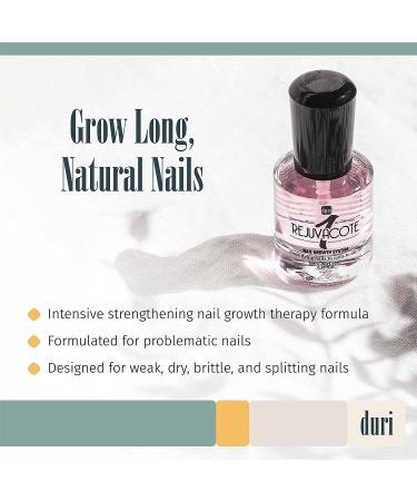 Duri Rejuvacote 1 Nail Growth System - Original Maximum Strength Formula - Pack of 3-0.45 fl. oz - Nail Strengthener and Growth - Base & Top Coat - Buy Online on SooperMarket.com
