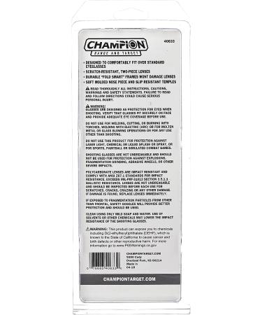 Champion Over-Spec Ballistic Glasses - Clear | High-Quality Eye Protection - Buy Online on SooperMarket.com
