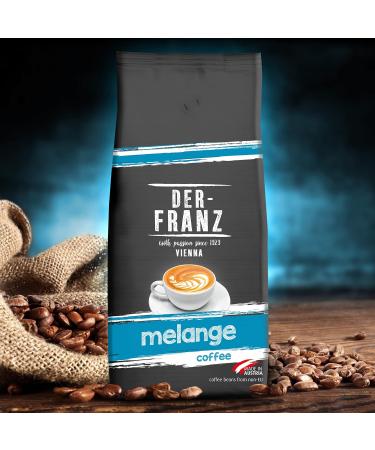Buy Der-Franz Melange Coffee Whole Bean - 4 x 1000g (1kg Pack of 4) - Premium International Shipping - Buy Online on SooperMarket.com