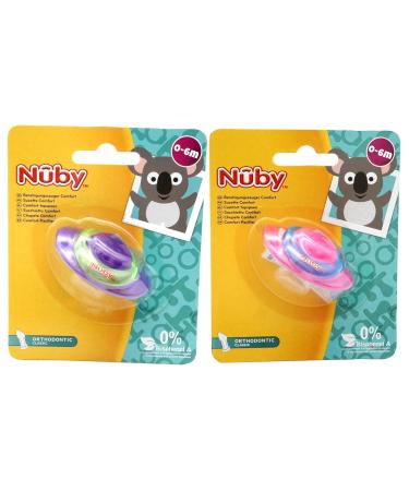 2-Part Classic Silicone Pacifier Set | Non-Toxic BPA-Free Ideal for Babies 0-6 Months - Buy Online on SooperMarket.com