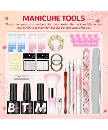 COSCELIA Gel Nail Polish Kit with U V Light Yellow Green Red Black Gel Polish Starter Kit with Glossy & Matte Top Coat Gel Nail Kit with Nail Accessories Gifts for Women - Buy Online on SooperMarket.com
