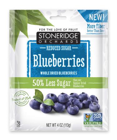 Stoneridge Orchards Blueberries Whole Dried Blueberries Reduced Sugar 4 oz (113 g)