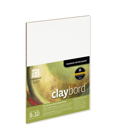 Ampersand Art Supply Wood Painting Panel: Museum Series Claybord, 1/8 Inch Depth, 8x10 8X10 1/8 Inch Depth