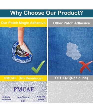 PMCaf Double-Sided Patch Adhesive Kit for Girl and Boy Scouts - Cut to Fit Freestyle Patches - Patch Magic Adhesive Included - Buy Online on SooperMarket.com