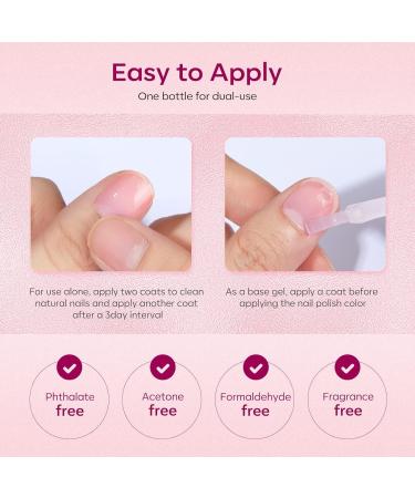 Modelones Nail Strengthener for Thin Nails and Growth Treatment Repair Damaged Nails Hardener Extra Strong Nail Care Quick Dry Base Coat Nail Polish 0.5 oz 1-Pack - Buy Online on SooperMarket.com