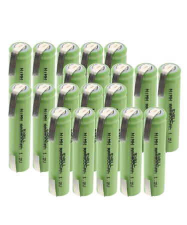 20x Exell 1.2V NIMH AAA 800mAh Rechargeable Batteries w/Tabs use with electric razors toothbrushes high power static applications (Telecoms UPS and Smart grid) electric tools electric mopeds