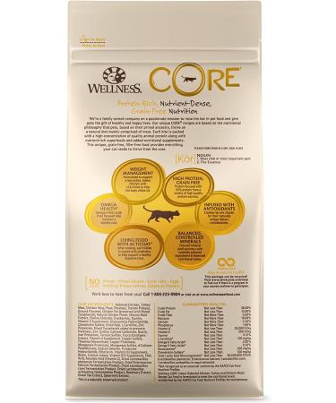 Wellness CORE Indoor Grain-Free Cat Food - Chicken, Salmon, and Turkey Recipes - 11 lb Pack - Buy Online on SooperMarket.com
