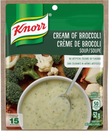 Knorr Dry Soup Mix for A Quick Delicious Soup Or Flavour Boost Cream of Broccoli No Artificial Colours Or Flavours 52 GR 12-Count Cream Of Broccoli 52 g (Pack of 12) - Buy Online on SooperMarket.com