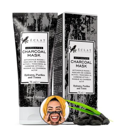 Charcoal Peel Off Mask - Blackhead Remover Mask Activated Charcoal Face Masks Peel Off with Kaolin+Bentonite Clay Blackhead Mask to Exfoliate and Prevents Breakout Women & Mens Face Peel Mask