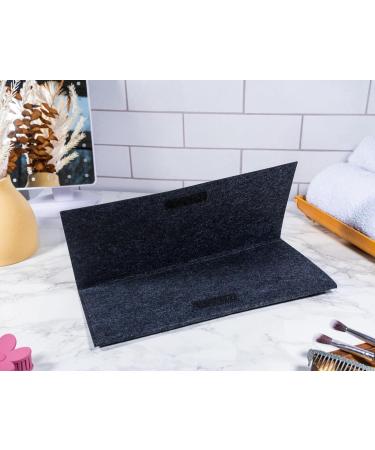 Glamza Hair Straightener Mat & Pouch - Made from Heat Resistant Safety Felt - Ideal for Home & Travel (Dark Grey) - Buy Online on SooperMarket.com