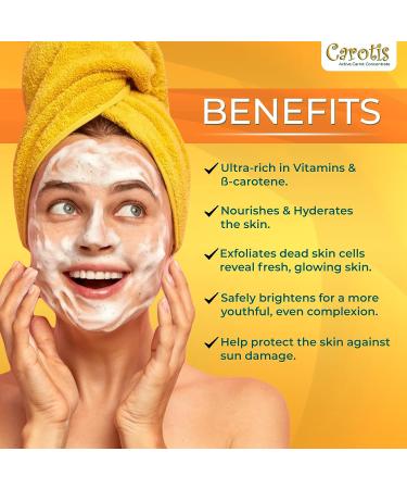 CAROT S Exfoliating Soap 200g/7.1 oz - Skin Brightening & Moisturizing Bar with Carrot Oil & Vitamin A - Buy Online on SooperMarket.com