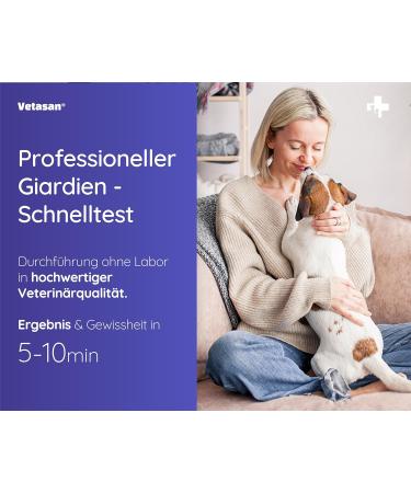 Vetasan 2x Giardia Quick Test for Dogs & Cats | Accurate & Fast Giardia Testing | 98.3% Accuracy - Buy Online on SooperMarket.com