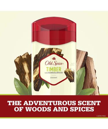 Old Spice Timber Deodorant for Men - Aluminum Free, Sandalwood Scent - 3 oz (Pack of 3) - Buy Online on SooperMarket.com