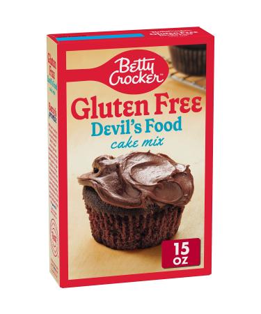 Betty Crocker Gluten Free Devil's Food Cake Mix 15 oz (Pack of 6)