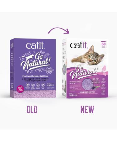 Catit Go Natural! Clumping Cat Litter with Lavender Scent - Eco-Friendly Pea Pod Formula 2 x 2.8 kg (5.6 kg) - International Shipping Available - Buy Online on SooperMarket.com