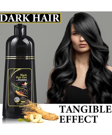 Instant Black Hair Dye Shampoo - 3 in 1 Color & Care for Gray Hair | Moisturizing & Long Lasting Repair - 100ml for Men & Women - Buy Online on SooperMarket.com