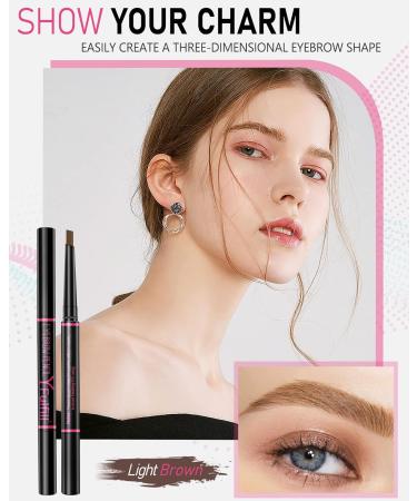 YFulfill Eyebrow Pencil Light Brown Eye Brow Pencils for Women Blonde Light Brown Brow Pencil Eyebrow Pen Light Brown Light Brown Eyebrow Pencil Waterproof Light Eyebrow Makeup for Women Light Brwon - Buy Online on SooperMarket.com