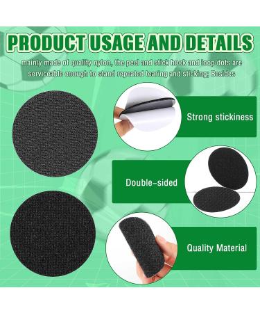12 Pairs Referee Patch Hook and Loop Dots 3 Inch Self Sticky Circle Hook and Loop Round Adhesive Loop Tape Double Sided Hook and Loop Fasteners for Home Office School Wall Decor Tool Hanging - Buy Online on SooperMarket.com