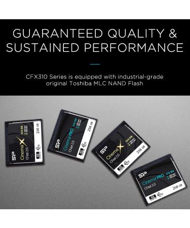 SP 256GB CFast2.0 CinemaPro CFX310 Memory Card  3500X and up to 530MB/s Read  MLC  for Blackmagic URSA Mini  Canon XC10/1D X Mark II and More - Buy Online on SooperMarket.com