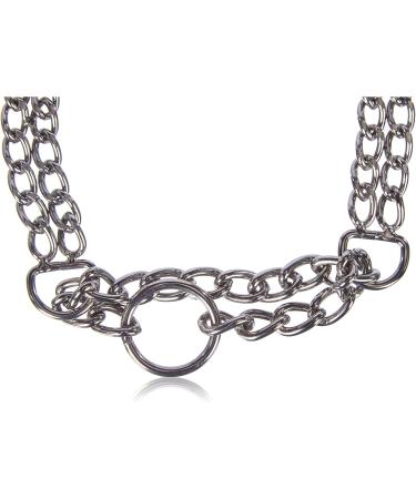 Nobby Chain Choker Two-Row Chrome - Silver Size S 45 cm 2.5 mm - International Shipping - Buy Online on SooperMarket.com