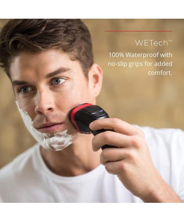Remington WETech Rotary Shaver Lithium Powered Electric Razor PR1385 R800 Series Colors May Vary - Red or Black Blades: PrecisionPlus - Buy Online on SooperMarket.com