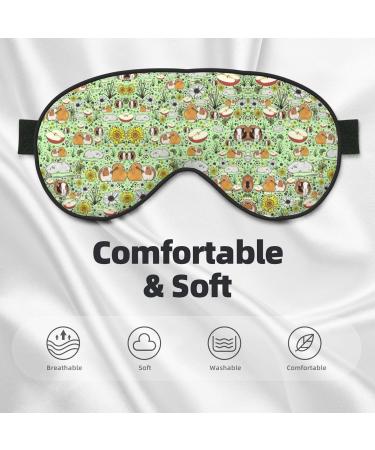 Guinea Pig Soft Sleep Eye Mask | Breathable Eye Patch for Women | Perfect for Travel & Relaxation - Buy Online on SooperMarket.com