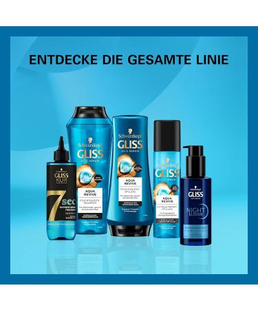GLISS Express Repair Rinse Aqua Revive 200ml - Moisture Shine & Heat Protection up to 230 C | International Shipping - Buy Online on SooperMarket.com