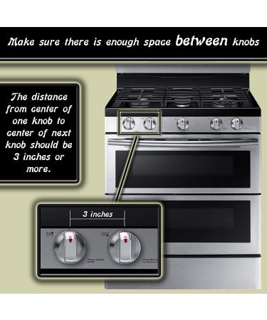 6 Pack Clear Stove Knob Safety Covers - Child Proof Lock for Oven/Stove Top/Gas Range - Baby/Toddler Kitchen Safety Guard - Buy Online on SooperMarket.com