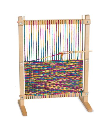 Melissa & Doug Wooden Multi-Craft Weaving Loom: Extra-Large Frame (22.75 x 16.5 inches)