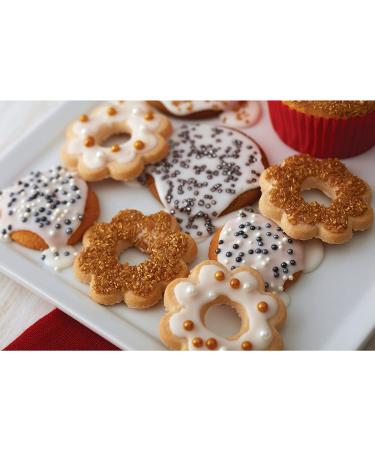 Meta Title: Wilton Pearlized Silver Sprinkles 3.8 oz - Edible Silver Glitter for Cake Decorating - Buy Online on SooperMarket.com