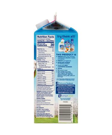 Almond Breeze Blue Diamond Vanilla Almond Milk 64oz - Lactose Free - Buy Online on SooperMarket.com
