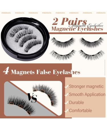 Shop Natural 3D Magnetic Eyelashes - No Glue No Liner 2 Styles with Applicator | Worldwide Shipping - Buy Online on SooperMarket.com