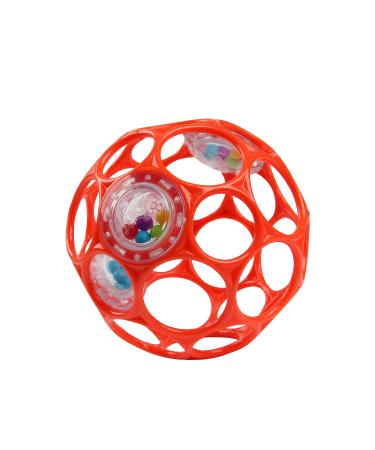 Oball Rattle Red - Flexible and easy-to-grip design for children of all ages
