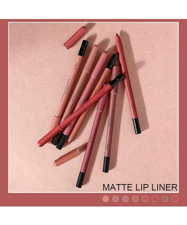 Long Lasting Waterproof Lip Liner Pencil | Non-Fade, Non-Dry, High Pigmented | 12 Hour Wear | Matte Finish | Professional Lip Makeup - 02 UNTAMABLE - Buy Online on SooperMarket.com