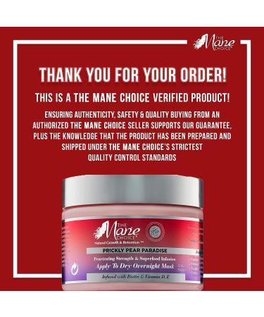 Mane Choice Prickly Pear Paradise Overnight Mask - 12oz | Nourishing Hair Treatment - Buy Online on SooperMarket.com