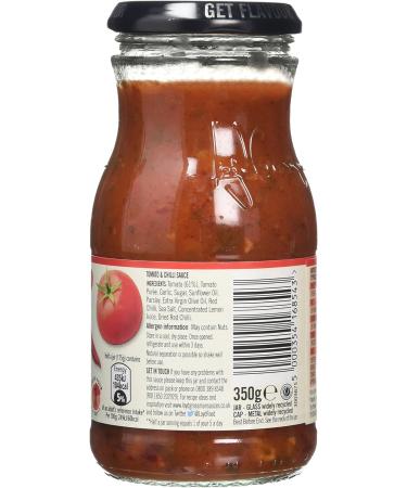 Loyd Grossman Tomato and Chilli Cooking Sauce 350g - Authentic Flavor in a Jar | Pack of 1 - Buy Online on SooperMarket.com