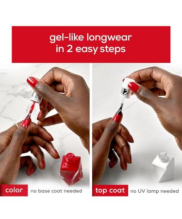 Eessie Gel Couture 2-Step Longwear Nail Polish - Vi Please Red | Long-lasting 0.46 fl. oz. International Shipping Available - Buy Online on SooperMarket.com
