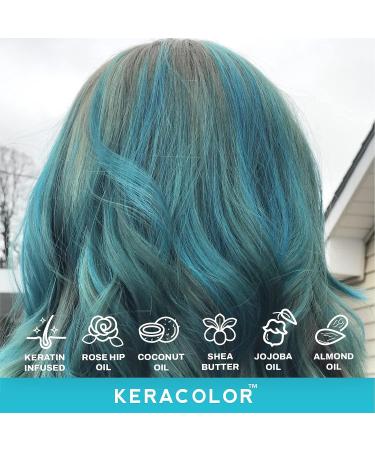 Keracolor Clenditioner Hair Dye - Teal Semi Permanent Color Depositing Conditioner (12 Fl Oz) - Buy Online on SooperMarket.com