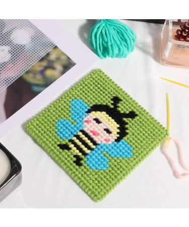 Caydo 4 Pieces 10 Count Plastic Mesh Canvas for Cross Stitch and DIY Crafts - 13.6 x 10.4 Inches - Buy Online on SooperMarket.com