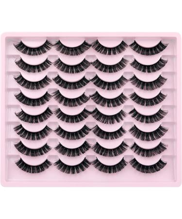 JIMIRE Russian Strip Volume Eyelashes DD Curl Fluffy False Eyelashes Look Like Lash Extensions Natural Lashes 16 Pairs Pack Russian Strip 16 Pairs -1 - Buy Online on SooperMarket.com